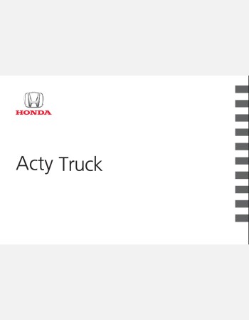 honda acty truck 2019 2020 2021 owners manual in english